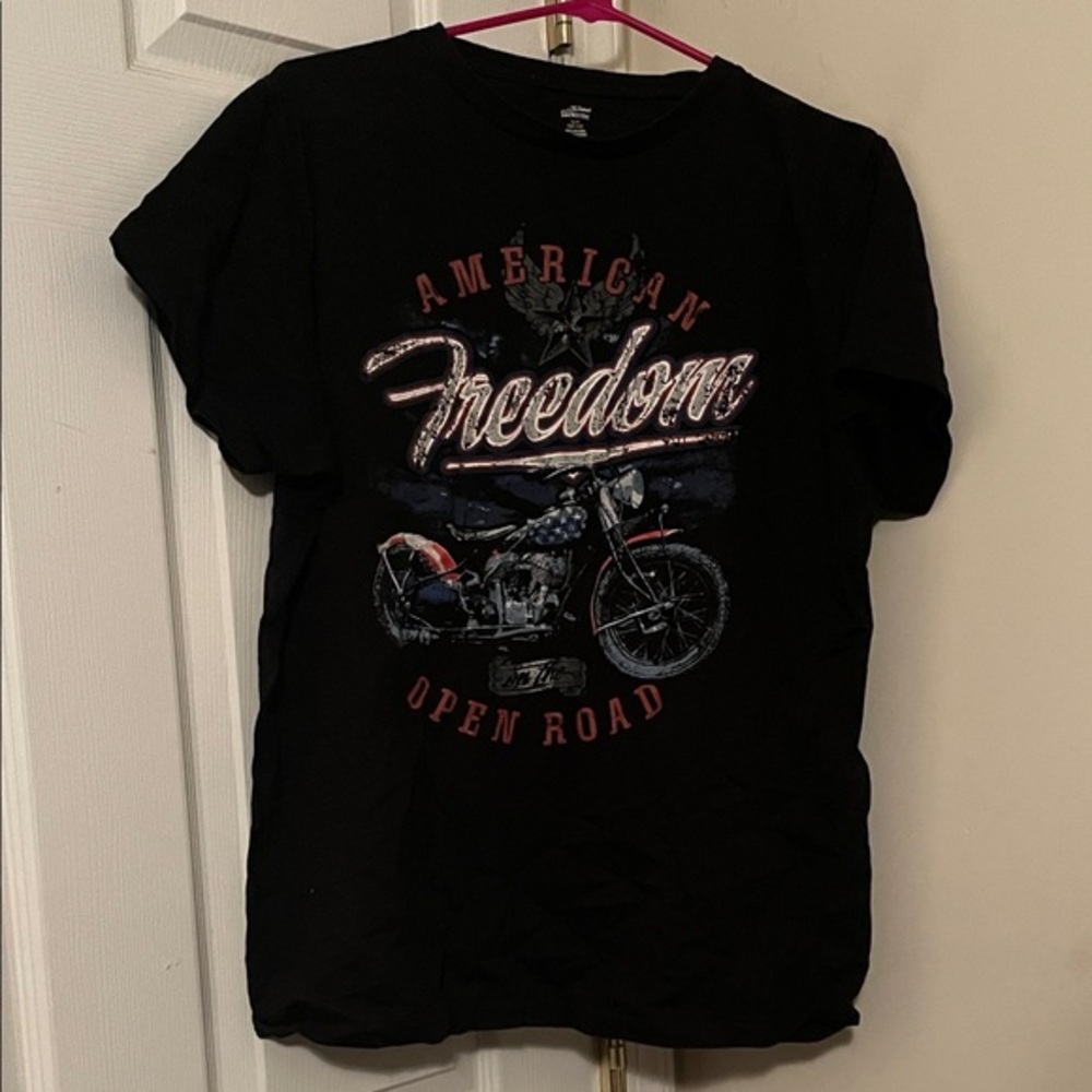 American Freedom Black Graphic Tee